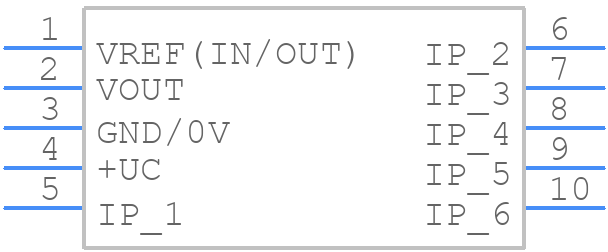 HLSR50-SM/SP33 - LEM - PCB symbol