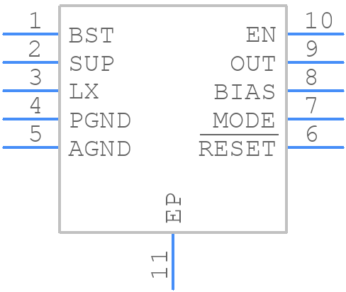 MAX77597ETBB+ - Analog Devices - PCB symbol