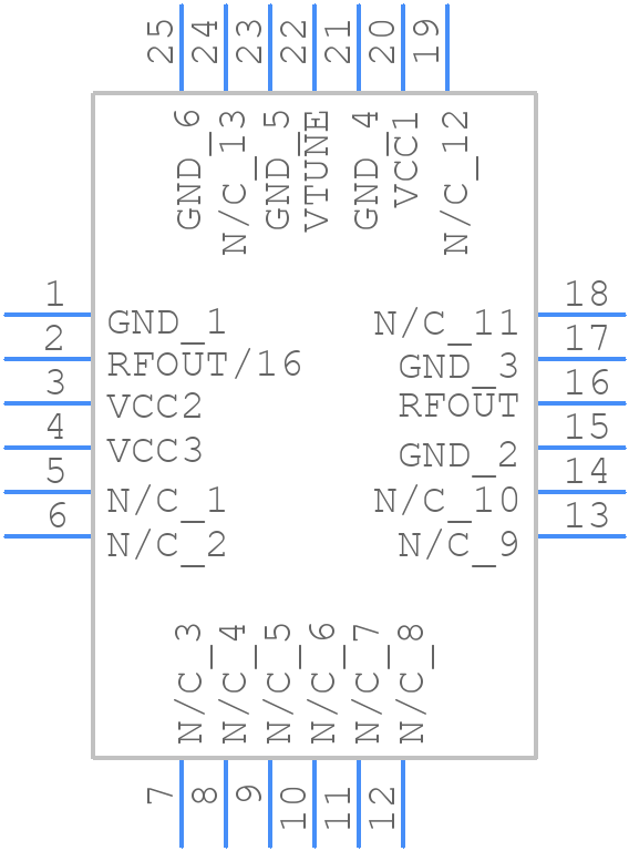 HMC533LP4E - Analog Devices - PCB symbol