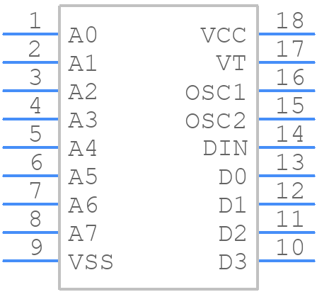 PT2272M4 - Princeton Technology Corp - PCB symbol