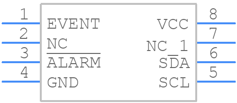 DS1682S+ - Analog Devices - PCB symbol