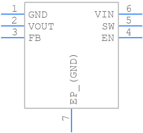 TPS610995DRVT - Texas Instruments - PCB symbol