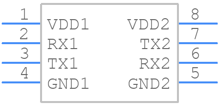 STISO621W - STMicroelectronics - PCB symbol