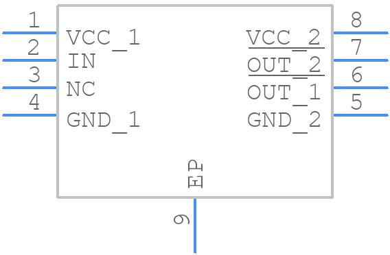 IXDI609SITR - LITTELFUSE - PCB symbol