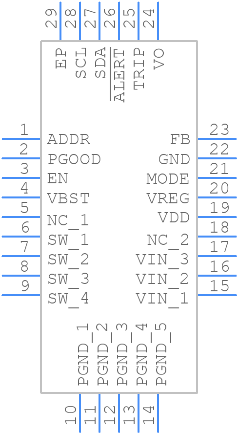 TPS549A20RVER - Texas Instruments - PCB symbol