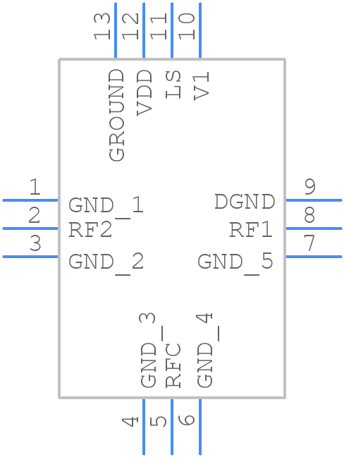 PE423422A-Z - Peregrine Semiconductor - PCB symbol