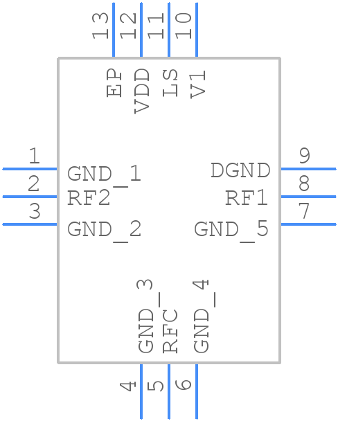 EK423422-01 - Peregrine Semiconductor - PCB symbol