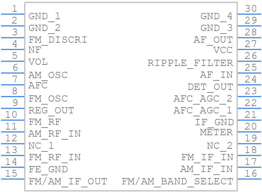 CXA1019S - Sony - PCB symbol