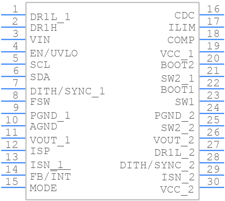 TPS55288QRPMRQ1 - Texas Instruments - PCB symbol