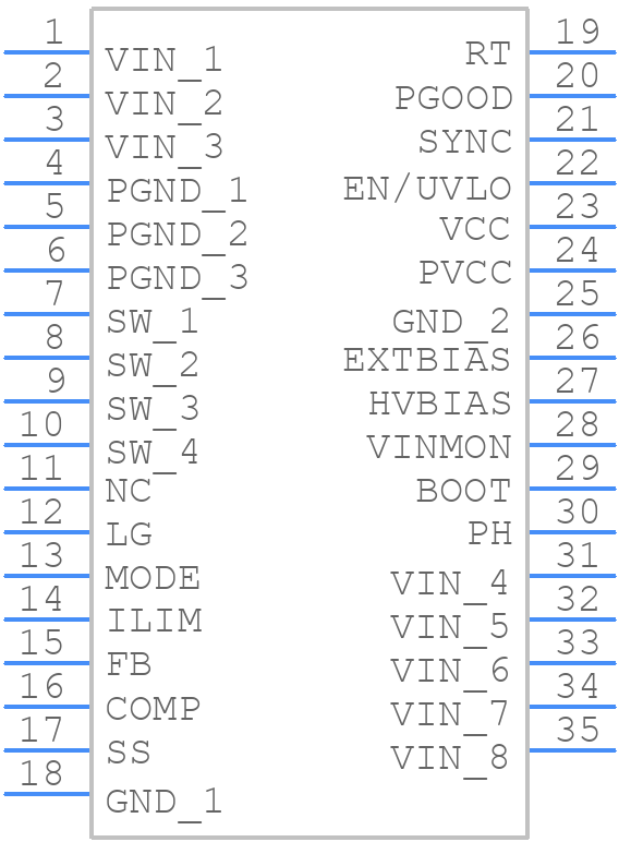 FAN65005A - onsemi - PCB symbol