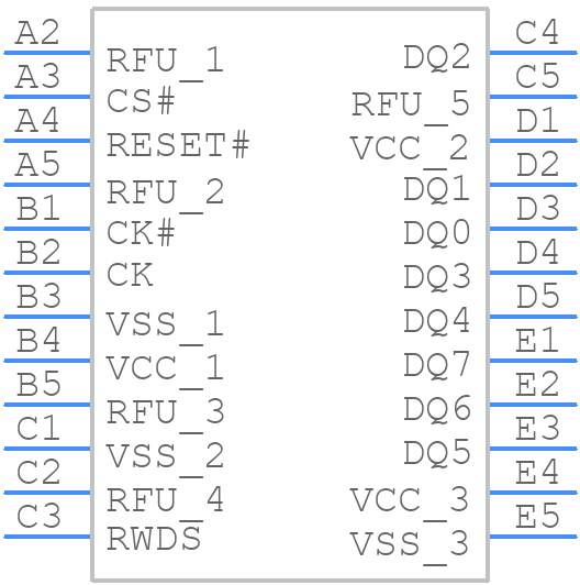 W955D8MBYA6I - Winbond - PCB symbol