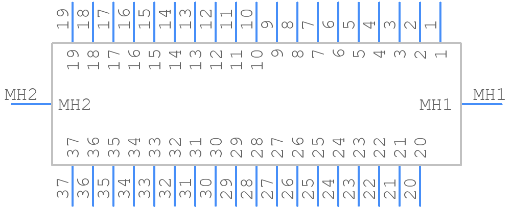 09664576612 - HARTING - PCB symbol