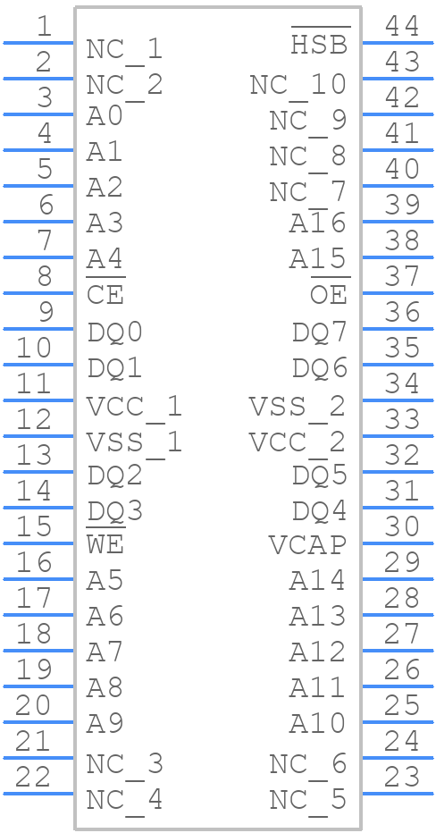 CY14B101LA-ZS20XI - Infineon - PCB symbol