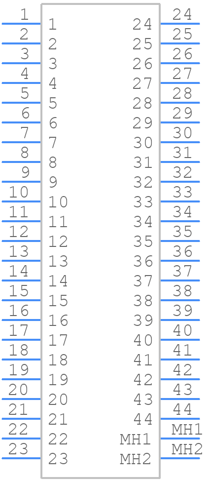 09563625813 - HARTING - PCB symbol