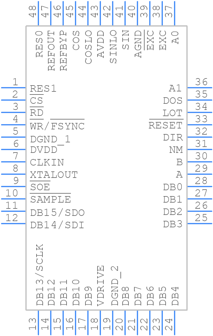 AD2S1210SSTZ-EPRL7 - Analog Devices - PCB symbol