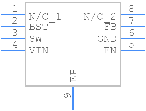 MP2452DD-LF-Z - Monolithic Power Systems (MPS) - PCB symbol
