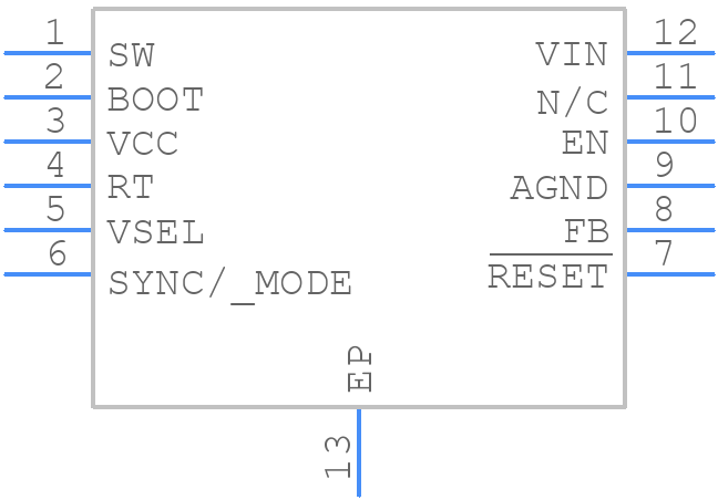 LM63625DQDRRRQ1 - Texas Instruments - PCB symbol