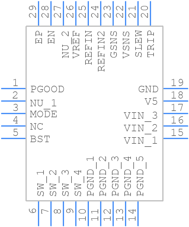 TPS51363RVER - Texas Instruments - PCB symbol