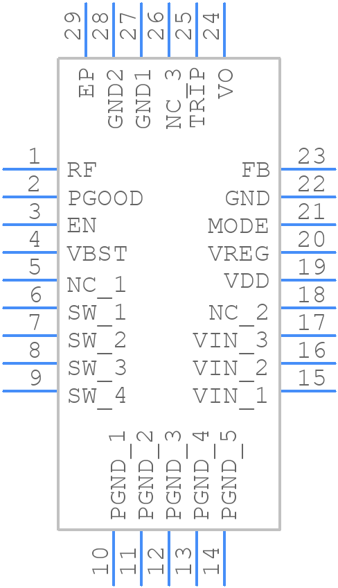 TPS548A20RVER - Texas Instruments - PCB symbol