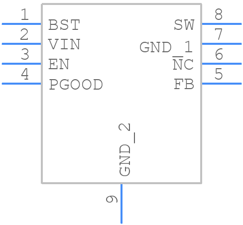 ADP2302ARDZ-5.0-R7 - Analog Devices - PCB symbol