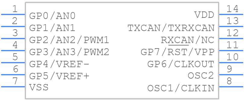 MCP25025-I/SL - Microchip - PCB symbol