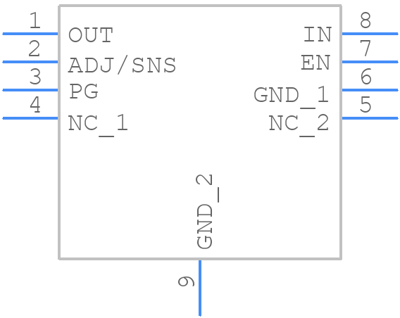 NCV8164AML330TCG - onsemi - PCB symbol