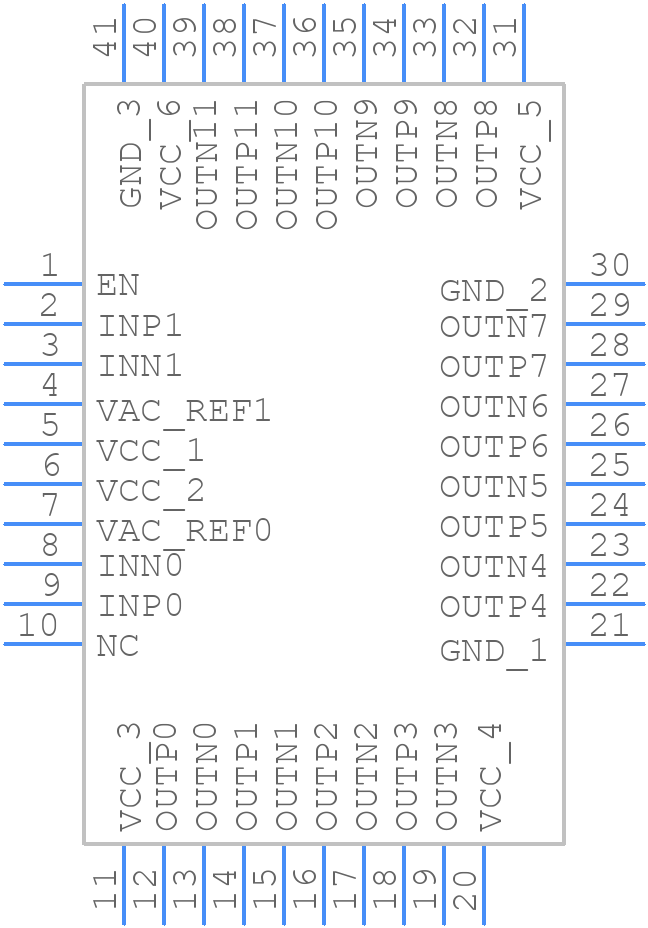 CDCLVD2106RHAR - Texas Instruments - PCB symbol