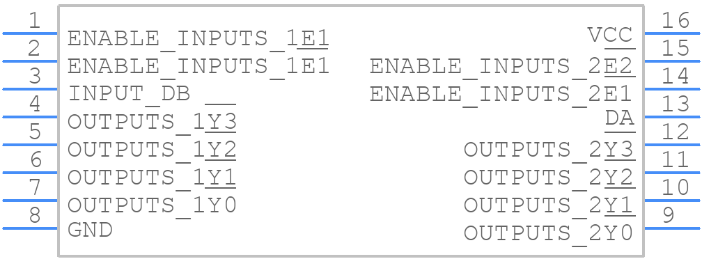 M74LS155P - Mitsubishi - PCB symbol