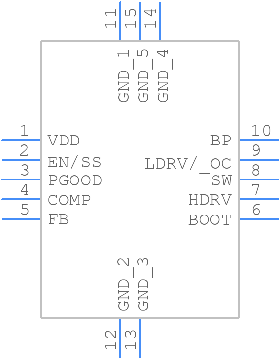 TPS40304ADRCR - Texas Instruments - PCB symbol