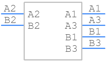 PJRAN2X1U02AUX - Switchcraft - PCB symbol