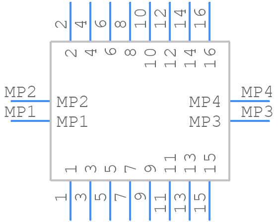 5055501620 - Molex - PCB symbol