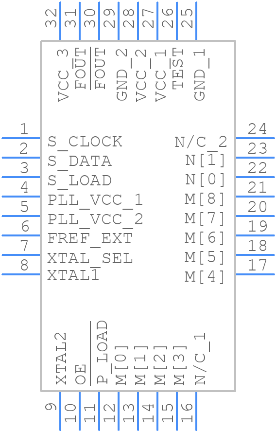 NBC12430FAG - onsemi - PCB symbol