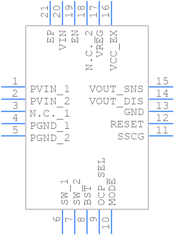 BD9P155MUF-CE2 - ROHM Semiconductor - PCB symbol