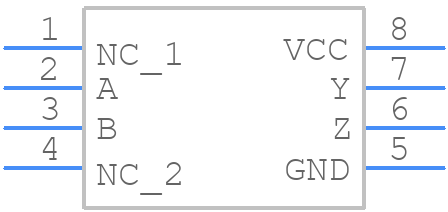 SN65LVDT100DGKG4 - Texas Instruments - PCB symbol