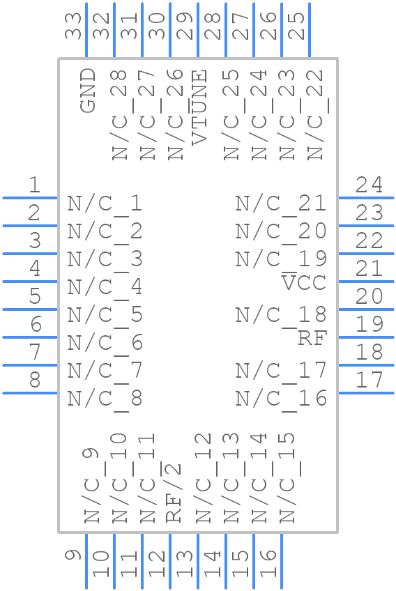 MAOC-113100-TR0500 - MACOM - PCB symbol