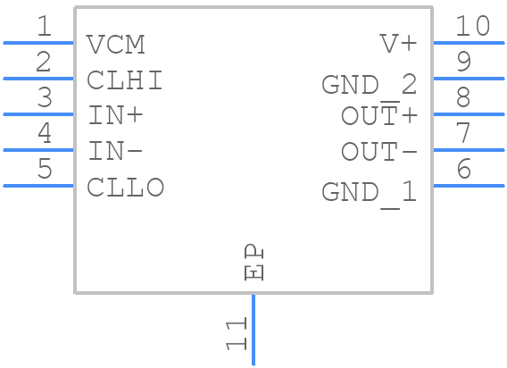 LTC6416IDDB#TRMPBF - Analog Devices - PCB symbol