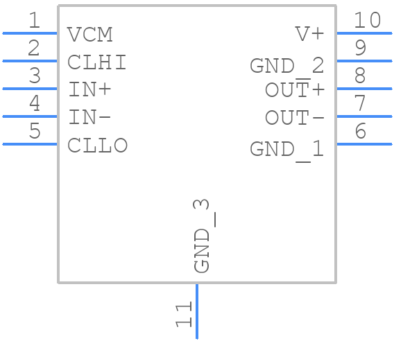 LTC6416IDDB#TRPBF - Analog Devices - PCB symbol