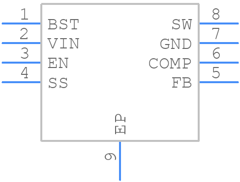 AP64351QSP-13 - Diodes Incorporated - PCB symbol