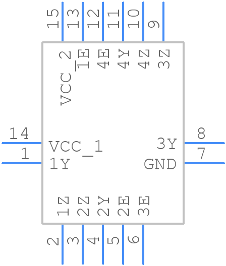 74HC4066BQ,115 - Nexperia - PCB symbol