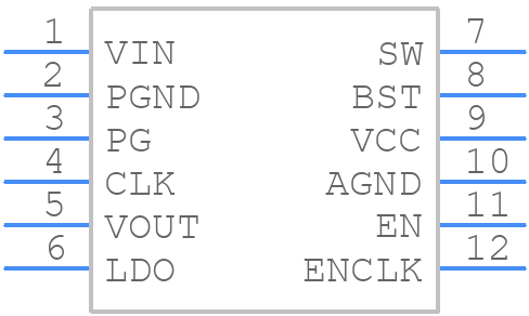 NB680GD-P - Monolithic Power Systems (MPS) - PCB symbol