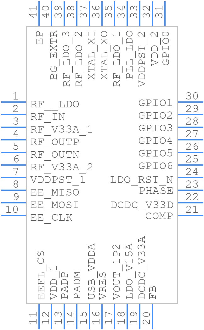 MT7601U - Mediatek - PCB symbol