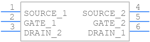 SSM6N36TU,LF - Toshiba - PCB symbol