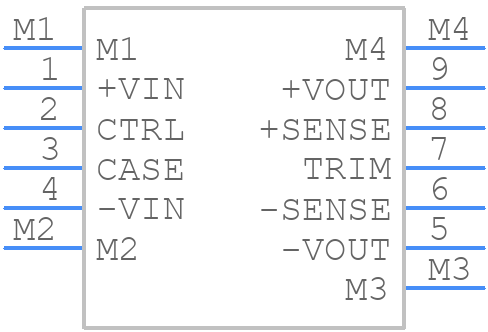 RP180H-2412SRW/P-HC - RECOM Power - PCB symbol