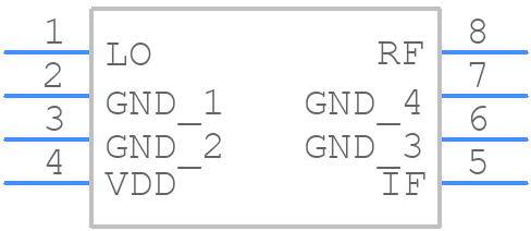 HMC422MS8ETR - Analog Devices - PCB symbol