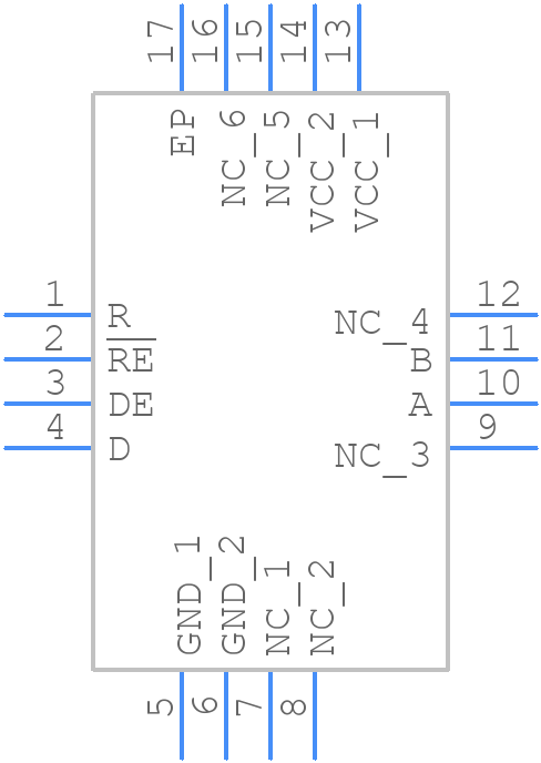 SN65MLVD204BRUMR - Texas Instruments - PCB symbol