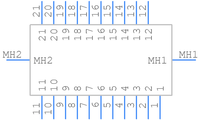 M83513/25-C01CP - Glenair - PCB symbol