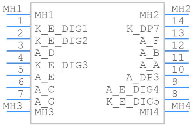 LDP-N564RI - Lumex - PCB symbol