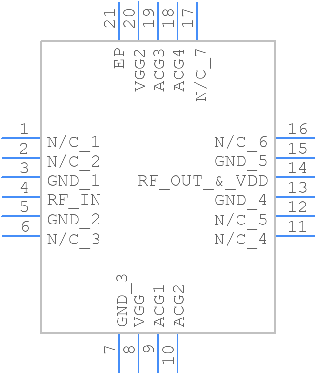 CMD311P34 - Qorvo - PCB symbol