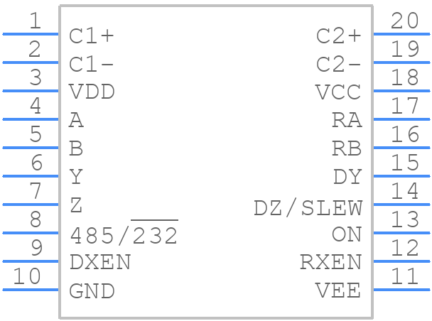 LTC1387IG#PBF - Analog Devices - PCB symbol