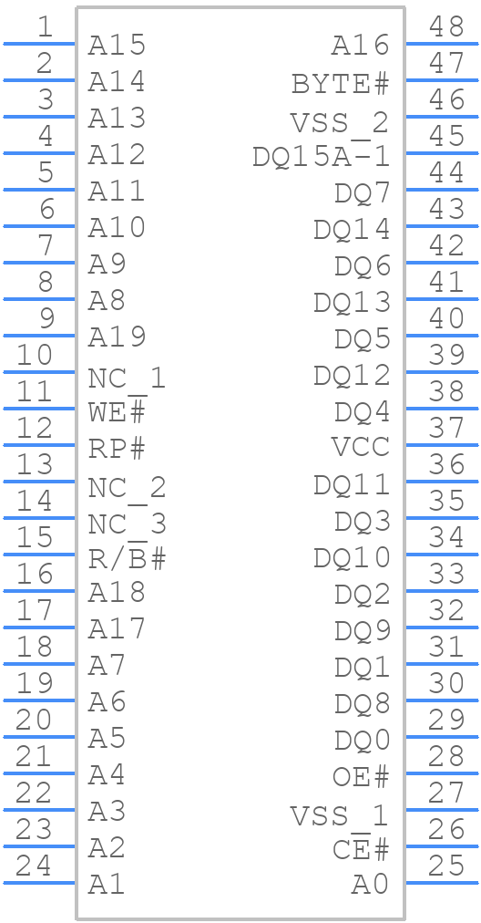 M29F160FB5AN6F2 - Alliance Memory - PCB symbol